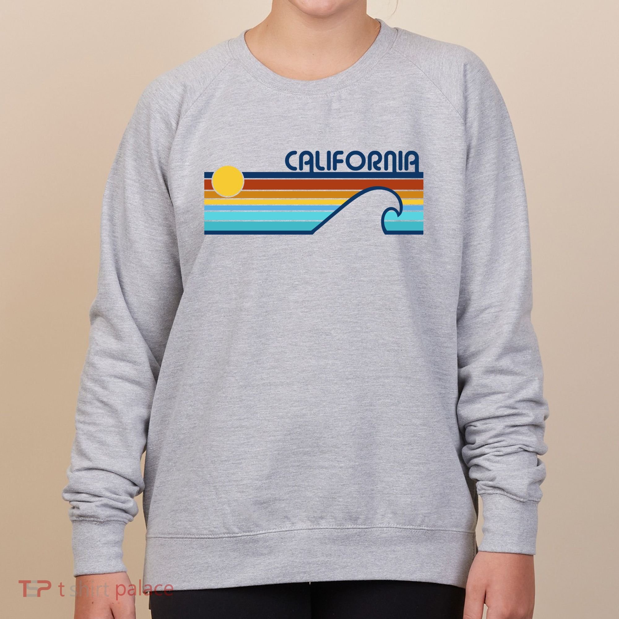 California Retro Sunset Beach Women's Sweatshirt