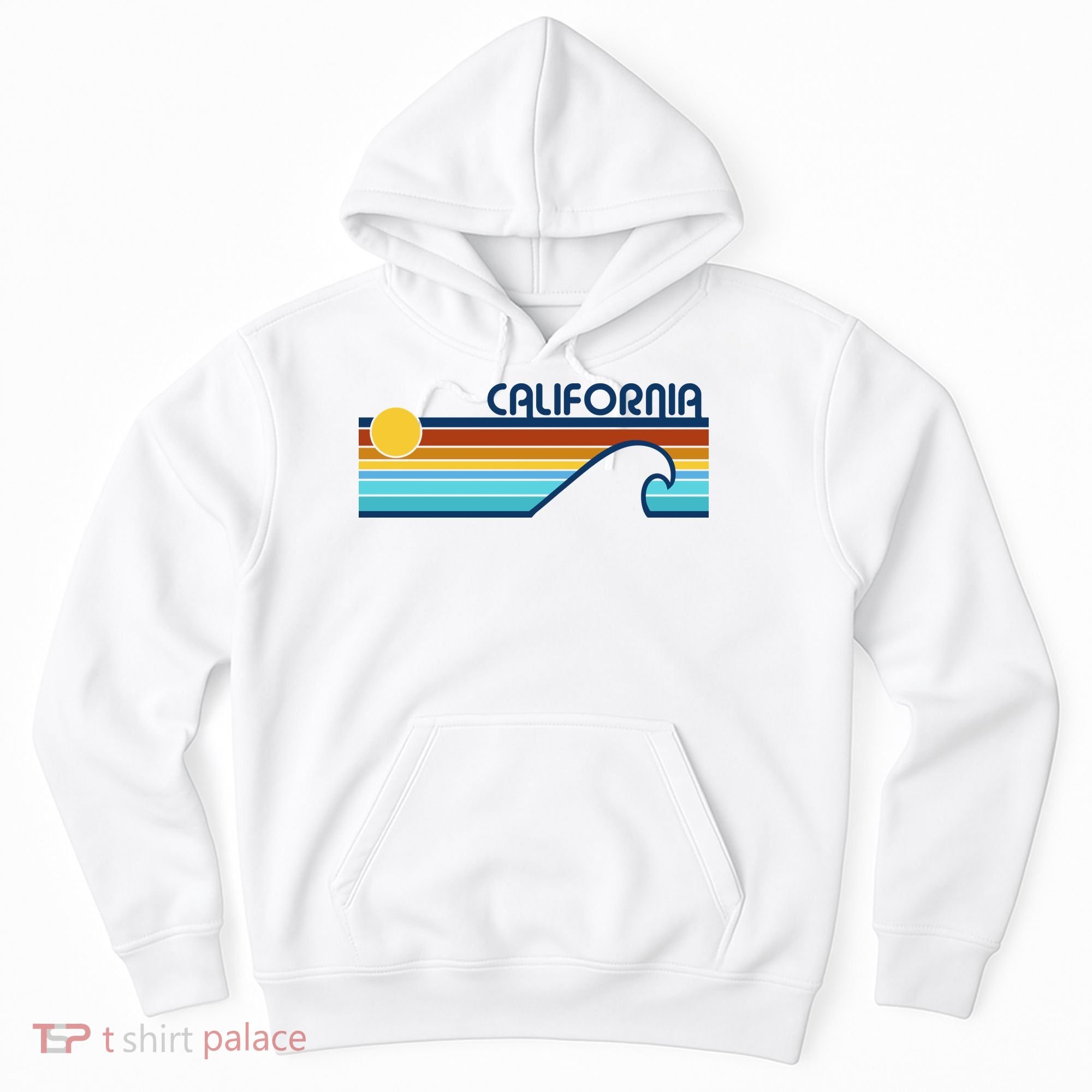 California Retro Sunset Beach Hoodie