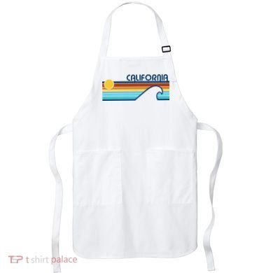 California Retro Sunset Beach Apron