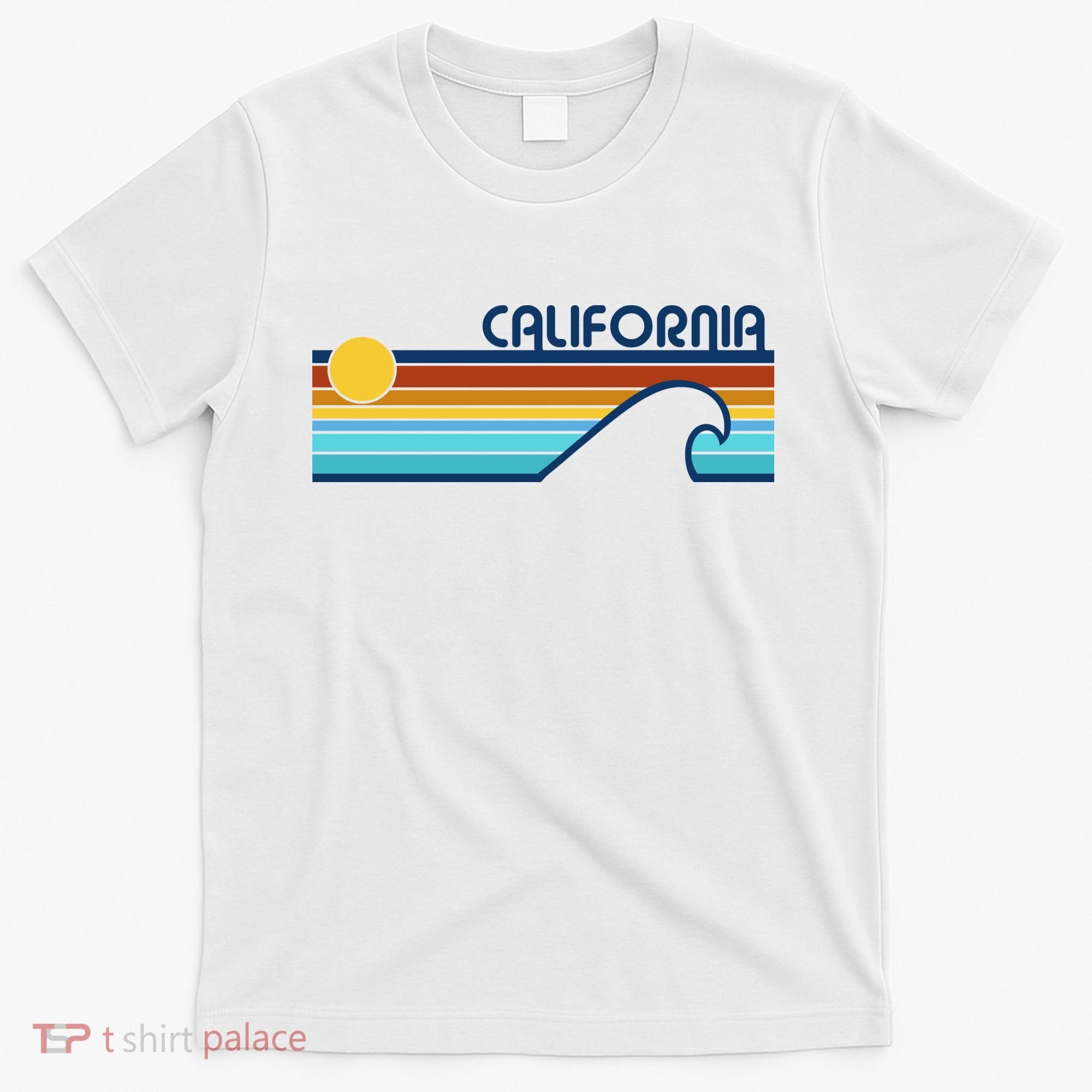 California Retro Sunset Beach T-Shirt