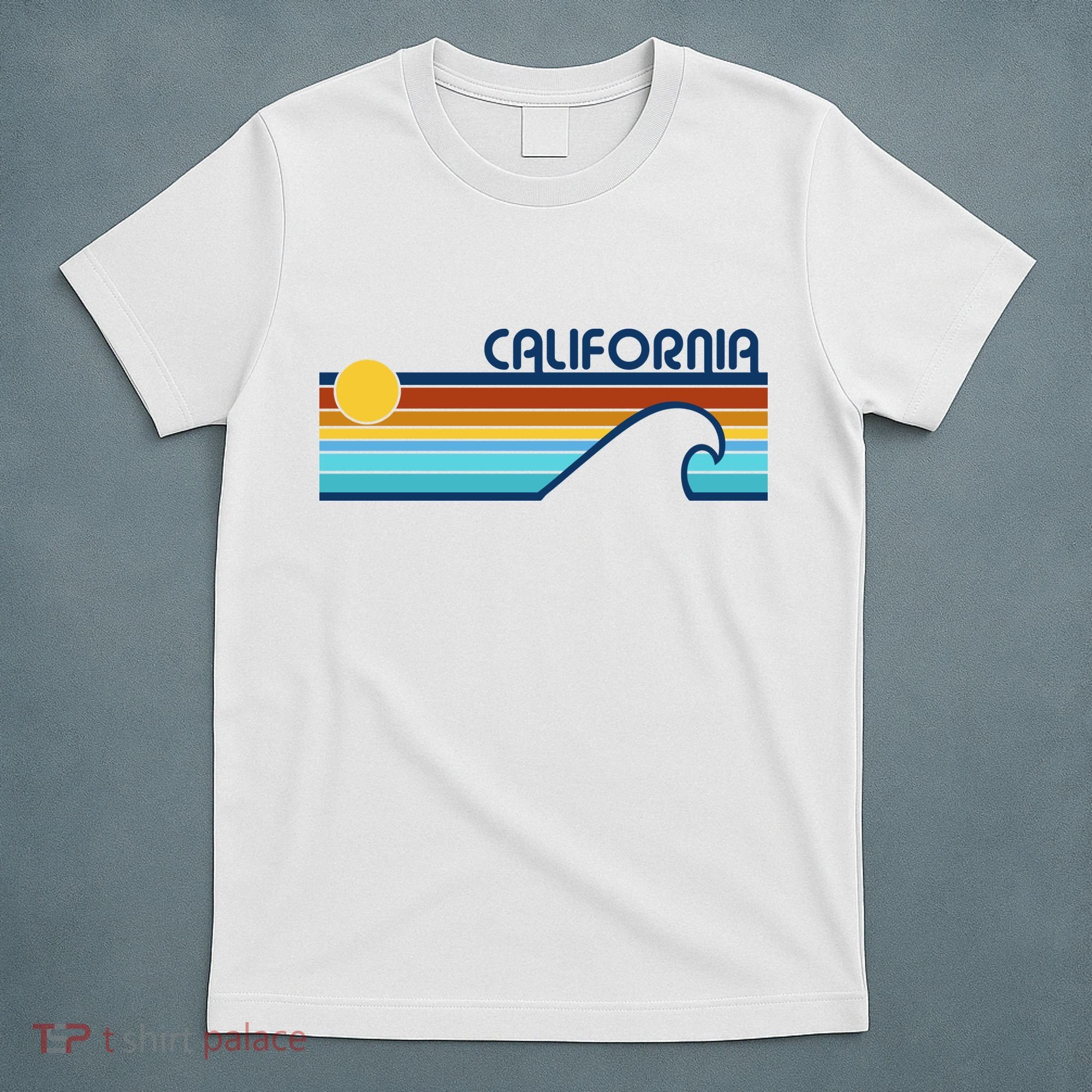 California Retro Sunset Beach T-Shirt