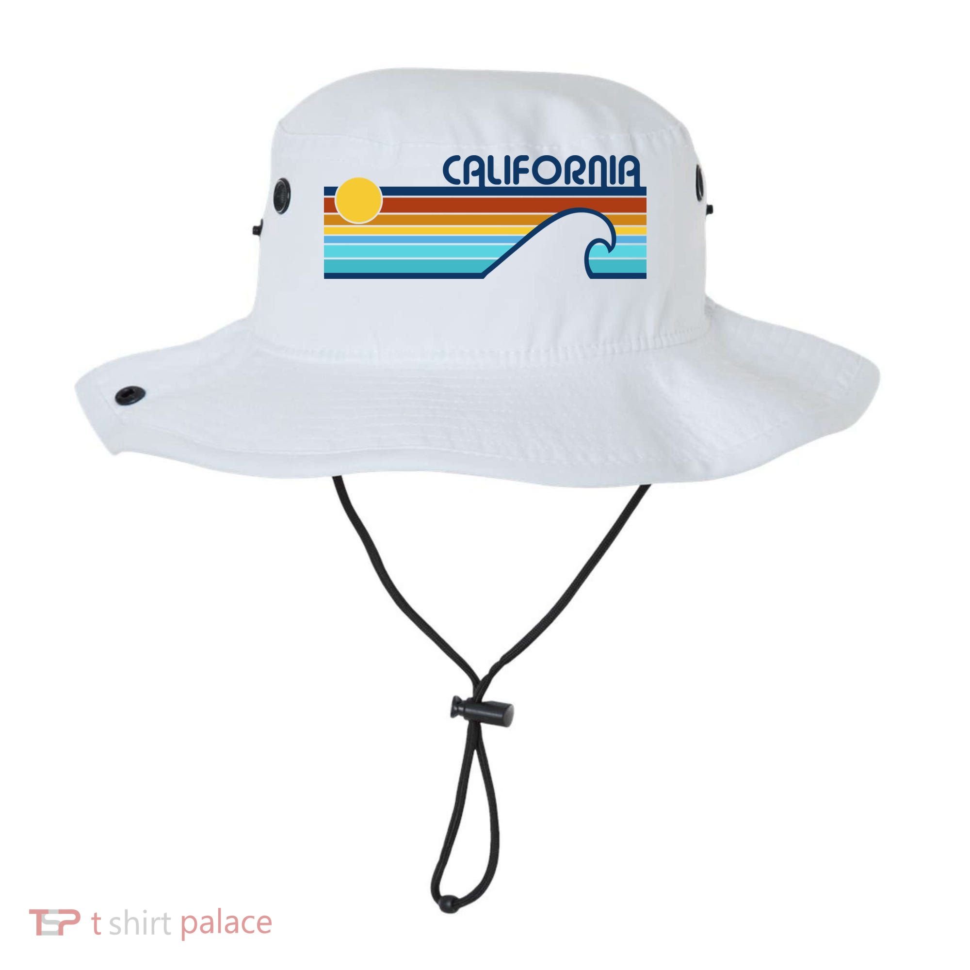 California Retro Sunset Beach Bucket Hat