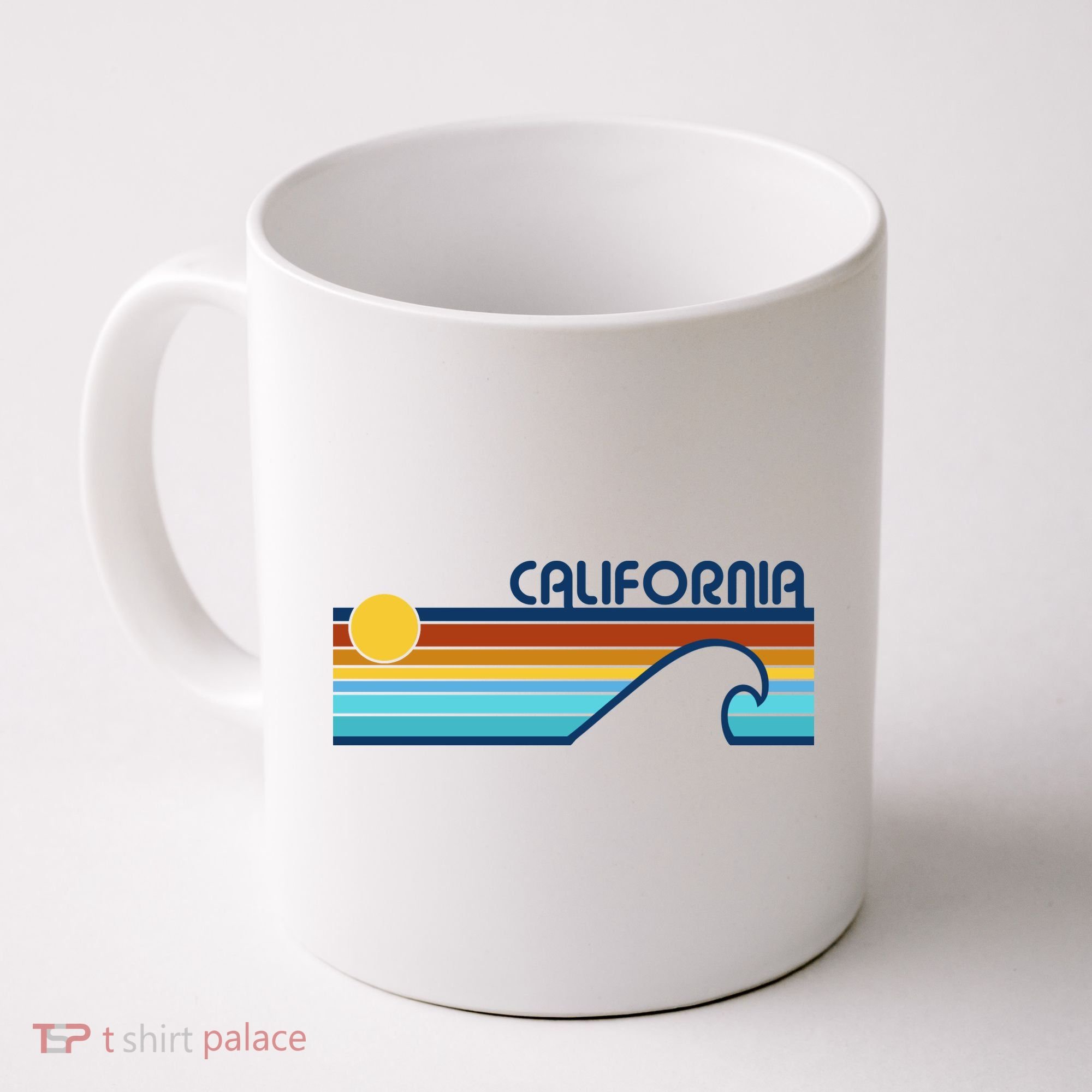 California Retro Sunset Beach Coffee Mug