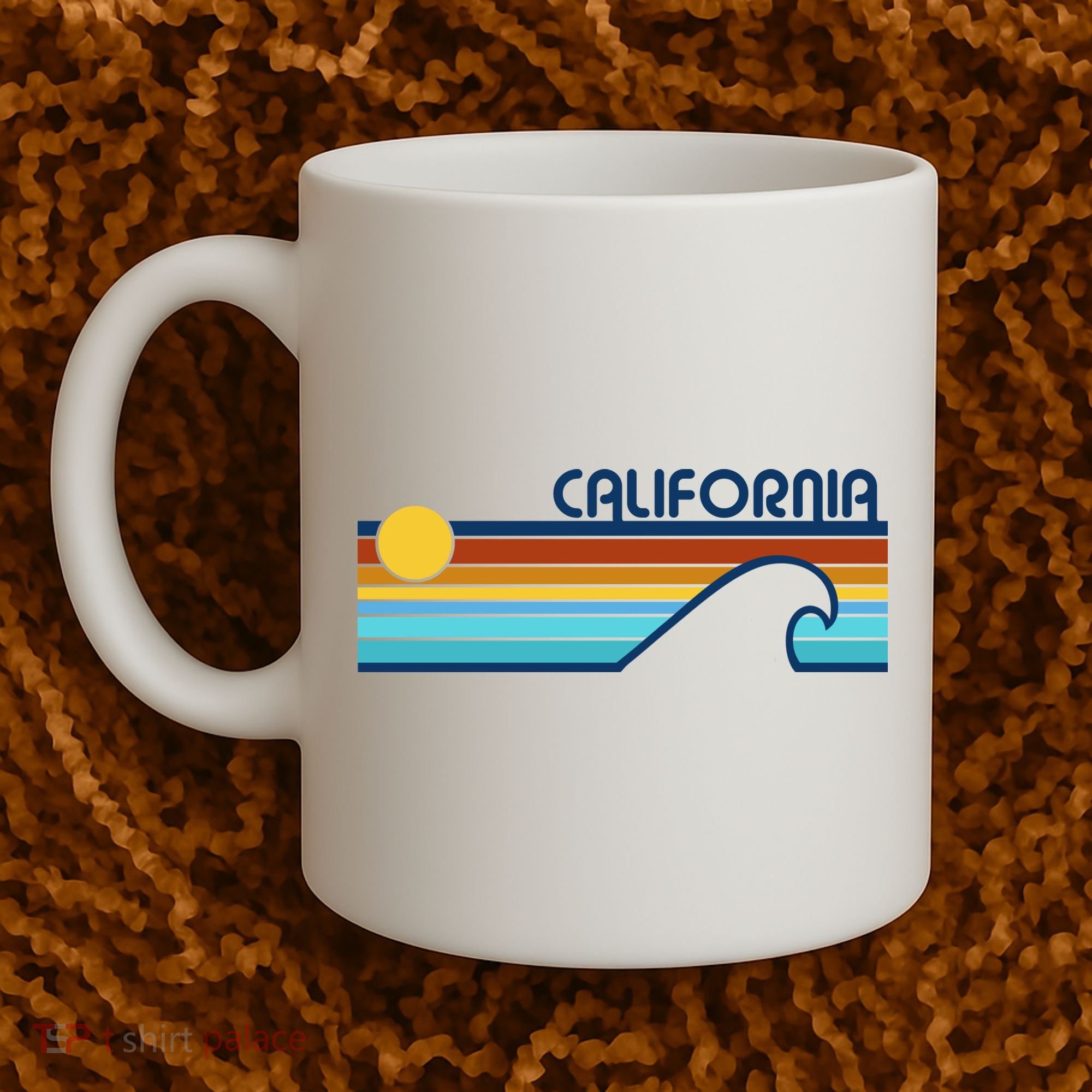 California Retro Sunset Beach Coffee Mug