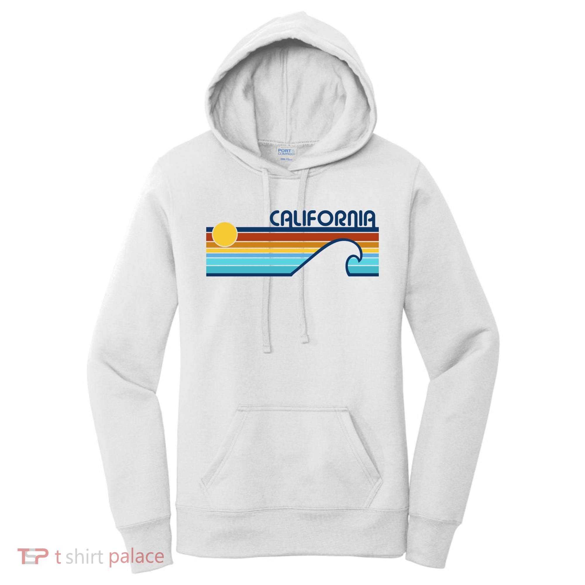 California Retro Sunset Beach Women's Hoodie