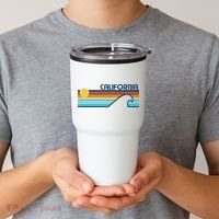 California Retro Sunset Beach Tumbler thumb 2