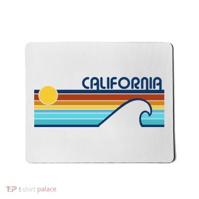 California Retro Sunset Beach Mousepad