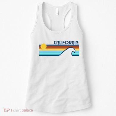 California Retro Sunset Beach Women's Tank Top