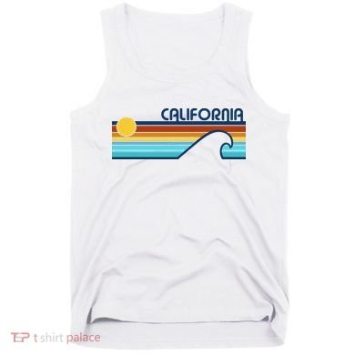 California Retro Sunset Beach Tank Top