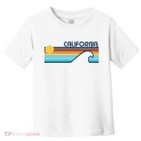 California Retro Sunset Beach Toddler T-Shirt thumb 0