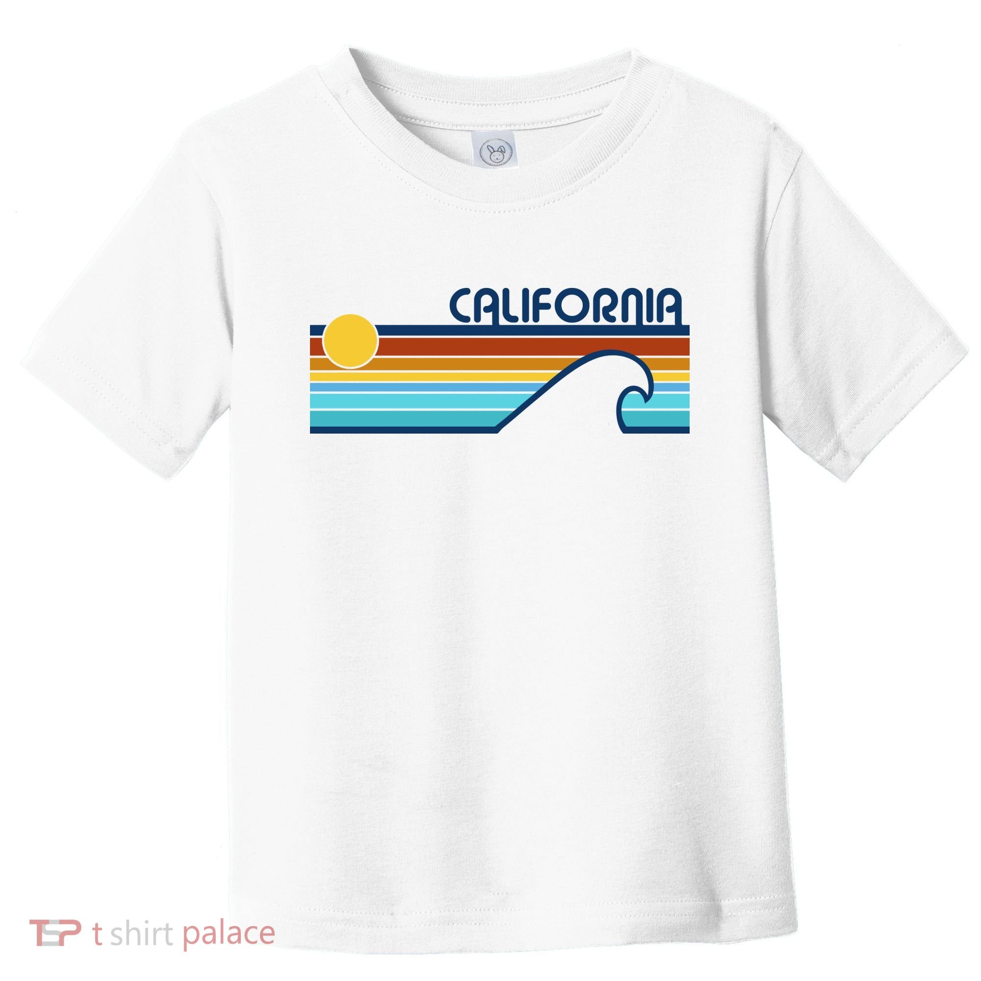 California Retro Sunset Beach Toddler T-Shirt