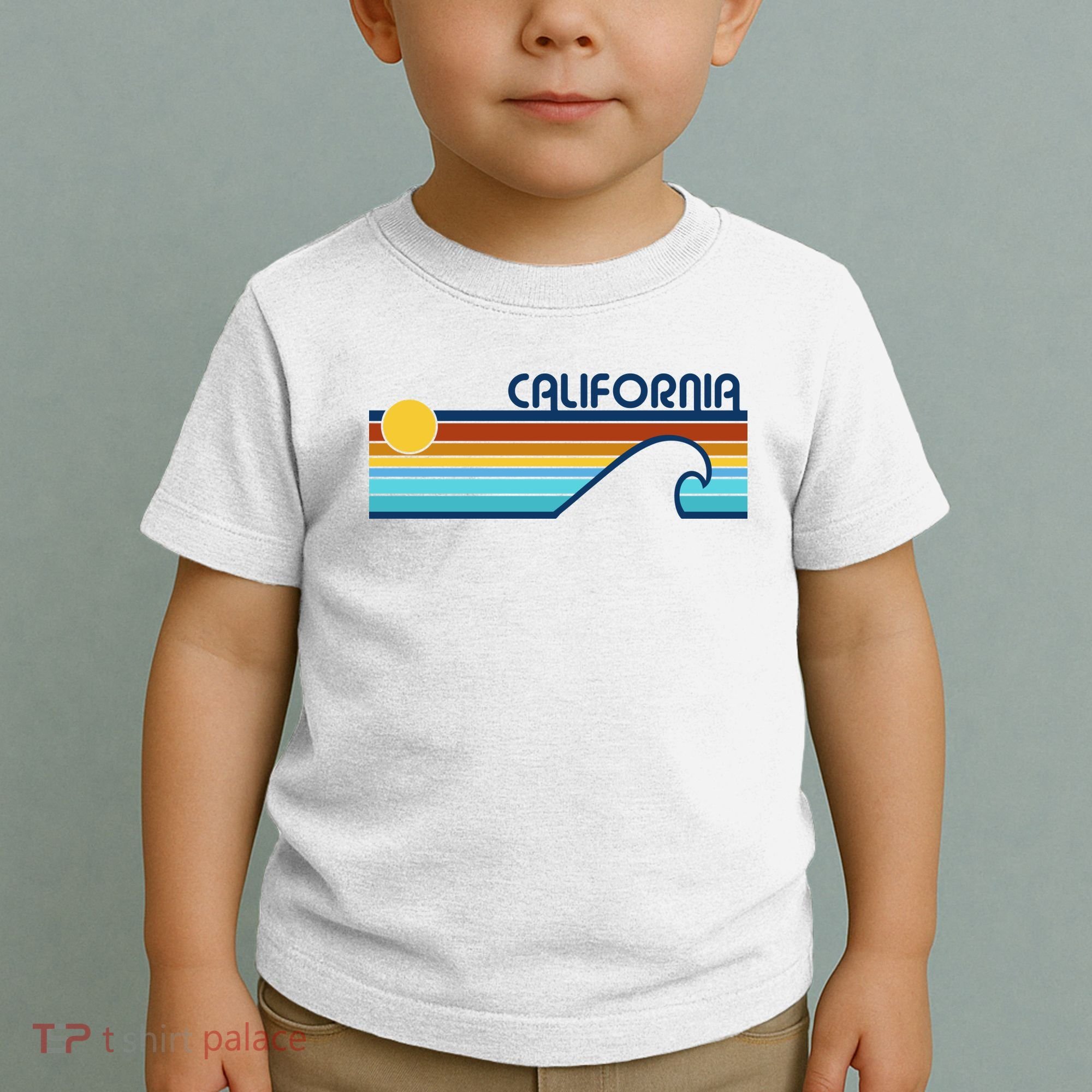 California Retro Sunset Beach Toddler T-Shirt