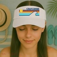 California Retro Sunset Beach Visor thumb 2