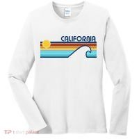 California Retro Sunset Beach Women's Long Sleeve Shirt thumb 0