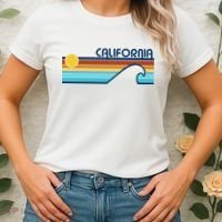 California Retro Sunset Beach Women's T-Shirt thumb 2
