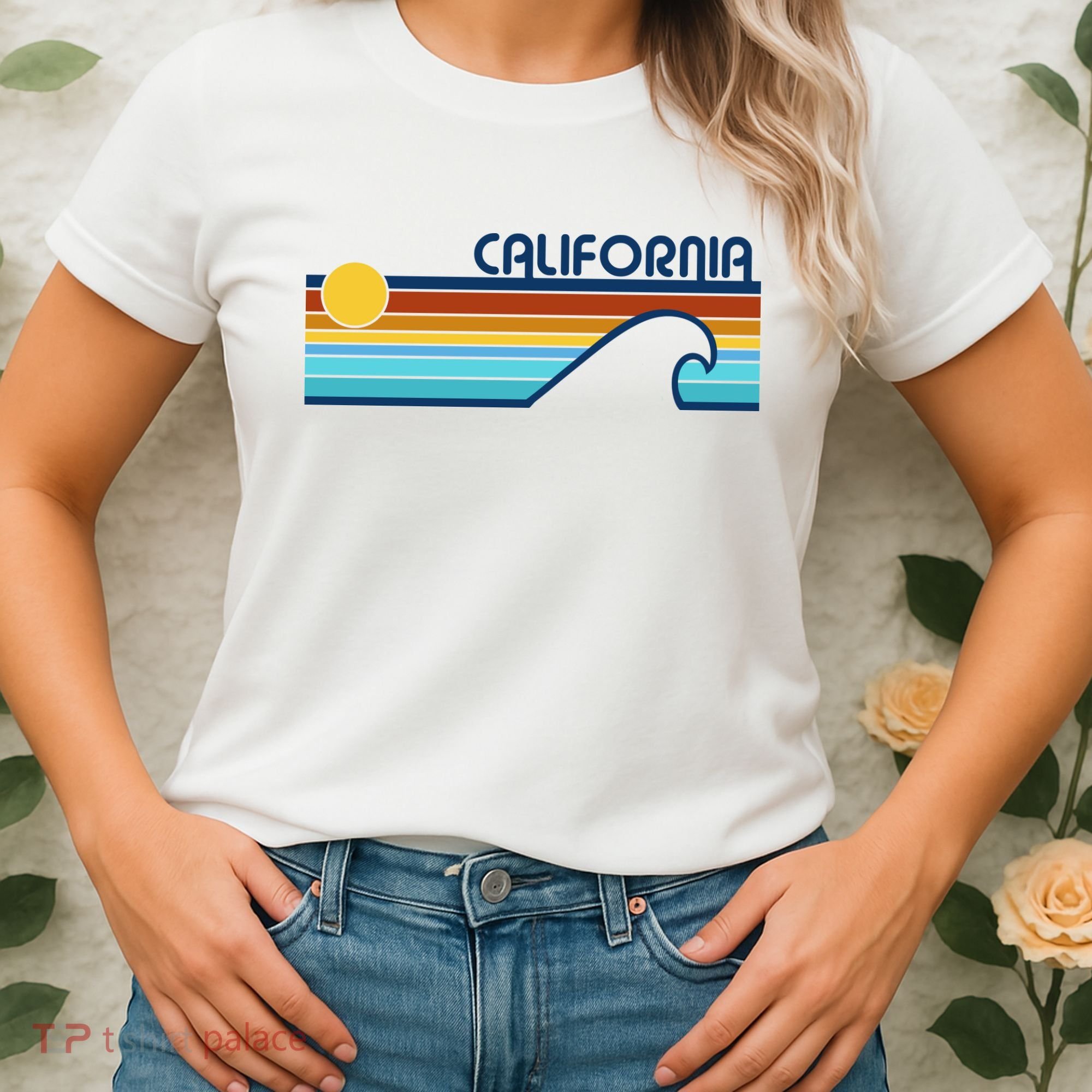 California Retro Sunset Beach Women's T-Shirt