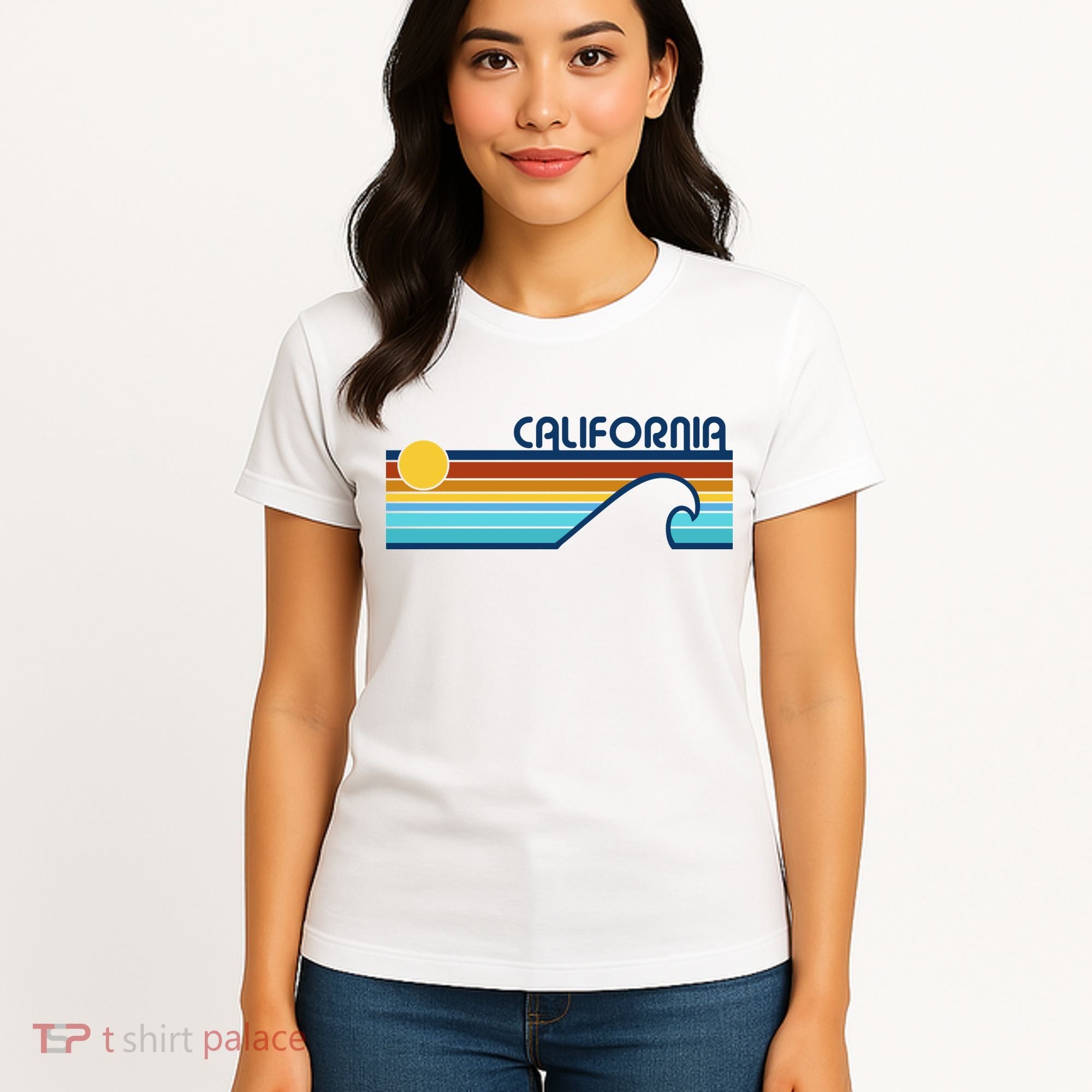 California Retro Sunset Beach Women's T-Shirt
