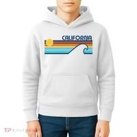 California Retro Sunset Beach Kids Hoodie thumb 4