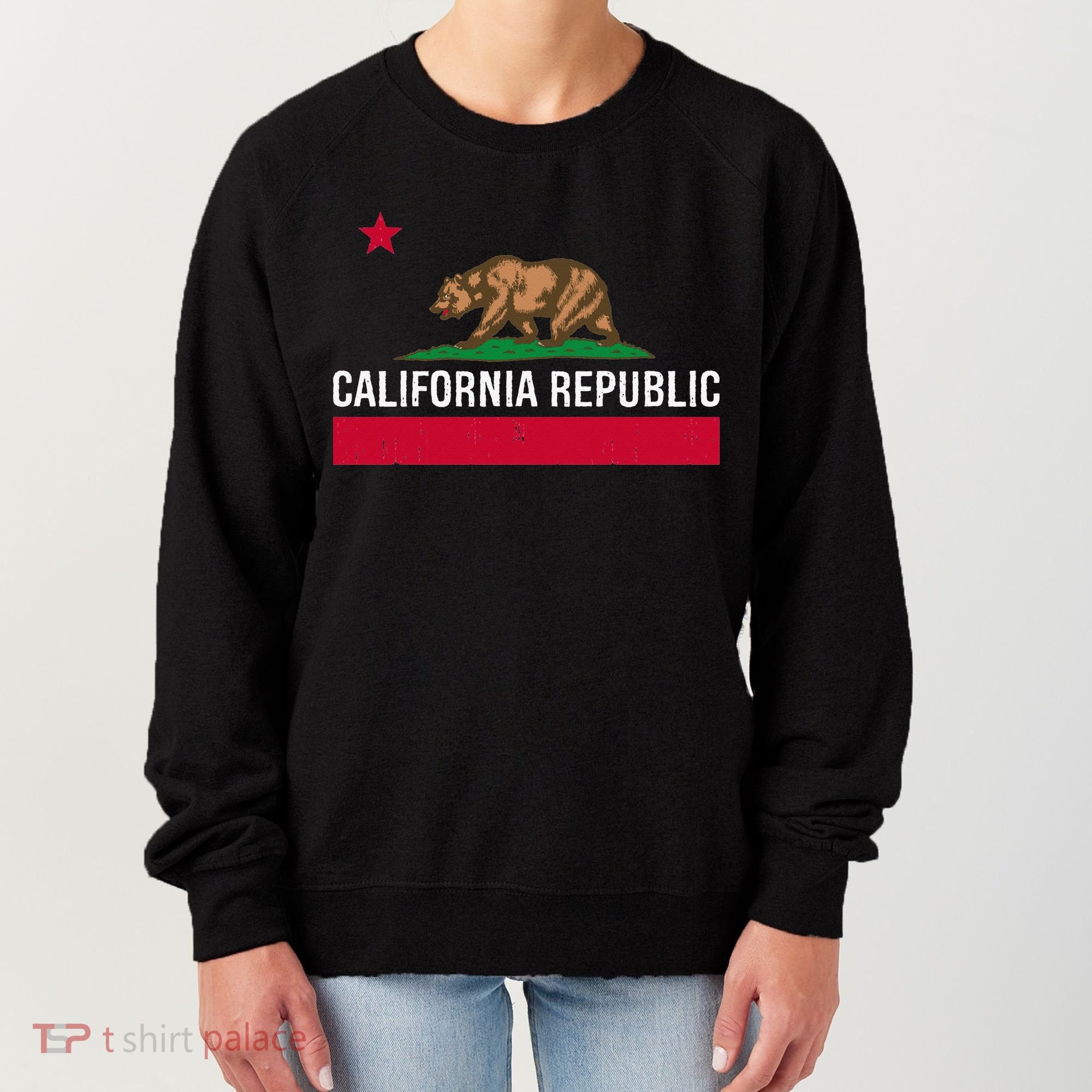 California Republic State Flag Women's Sweatshirt