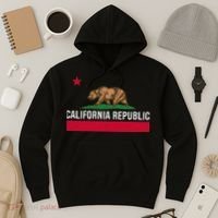 California Republic State Flag Hoodie thumb 3