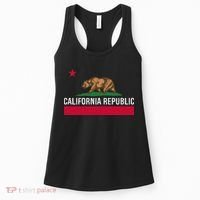California Republic State Flag Women's Tank Top thumb 0
