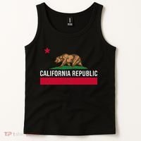 California Republic State Flag Tank Top thumb 2
