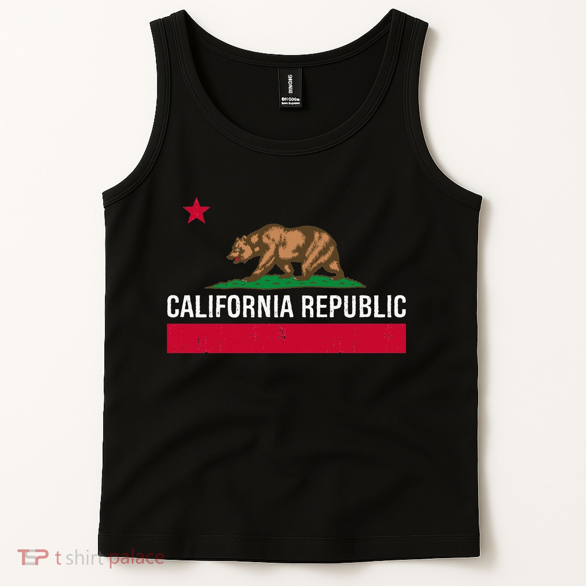 California Republic State Flag Tank Top