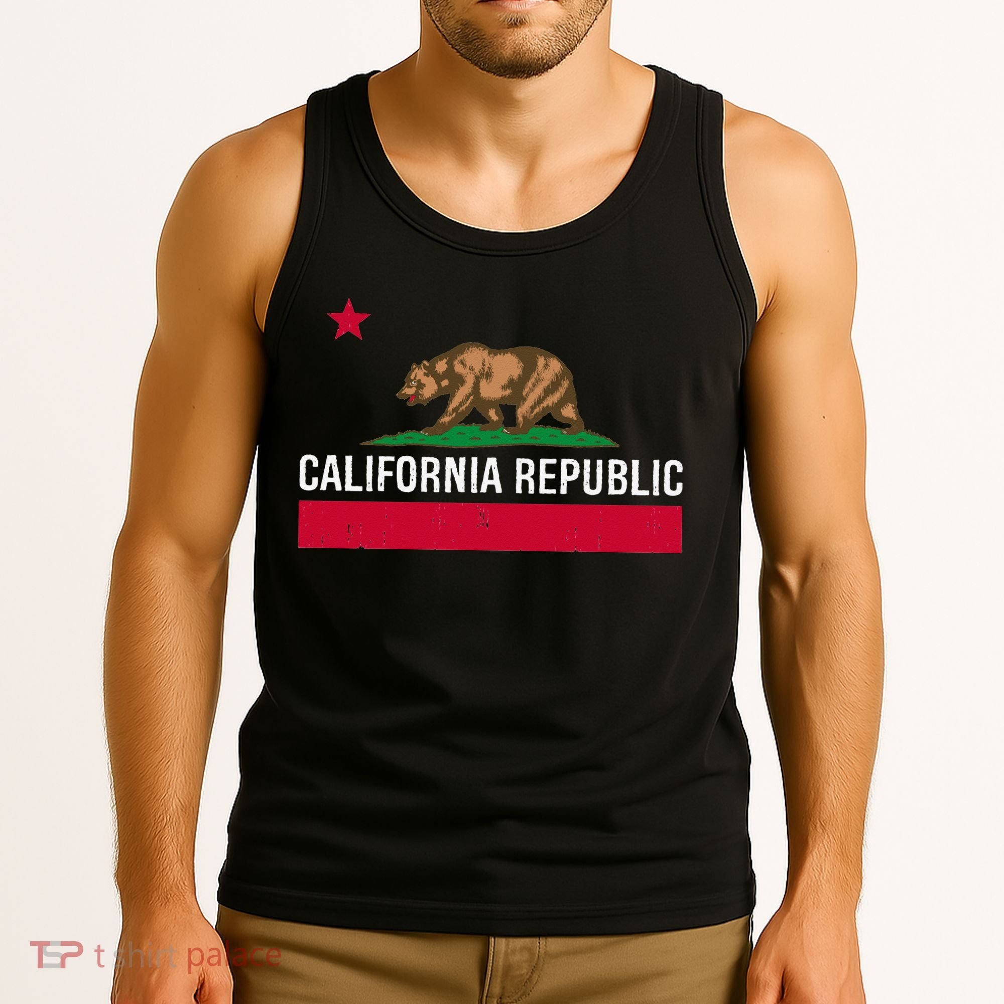 California Republic State Flag Tank Top