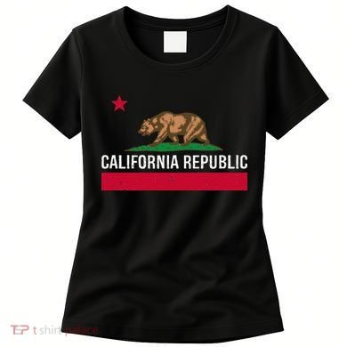 California Republic State Flag Women's T-Shirt