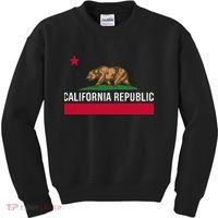 California Republic State Flag Kids Sweatshirt thumb 0