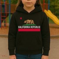 California Republic State Flag Kids Hoodie thumb 3