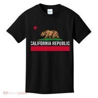 California Republic State Flag Kids T-Shirt thumb 0