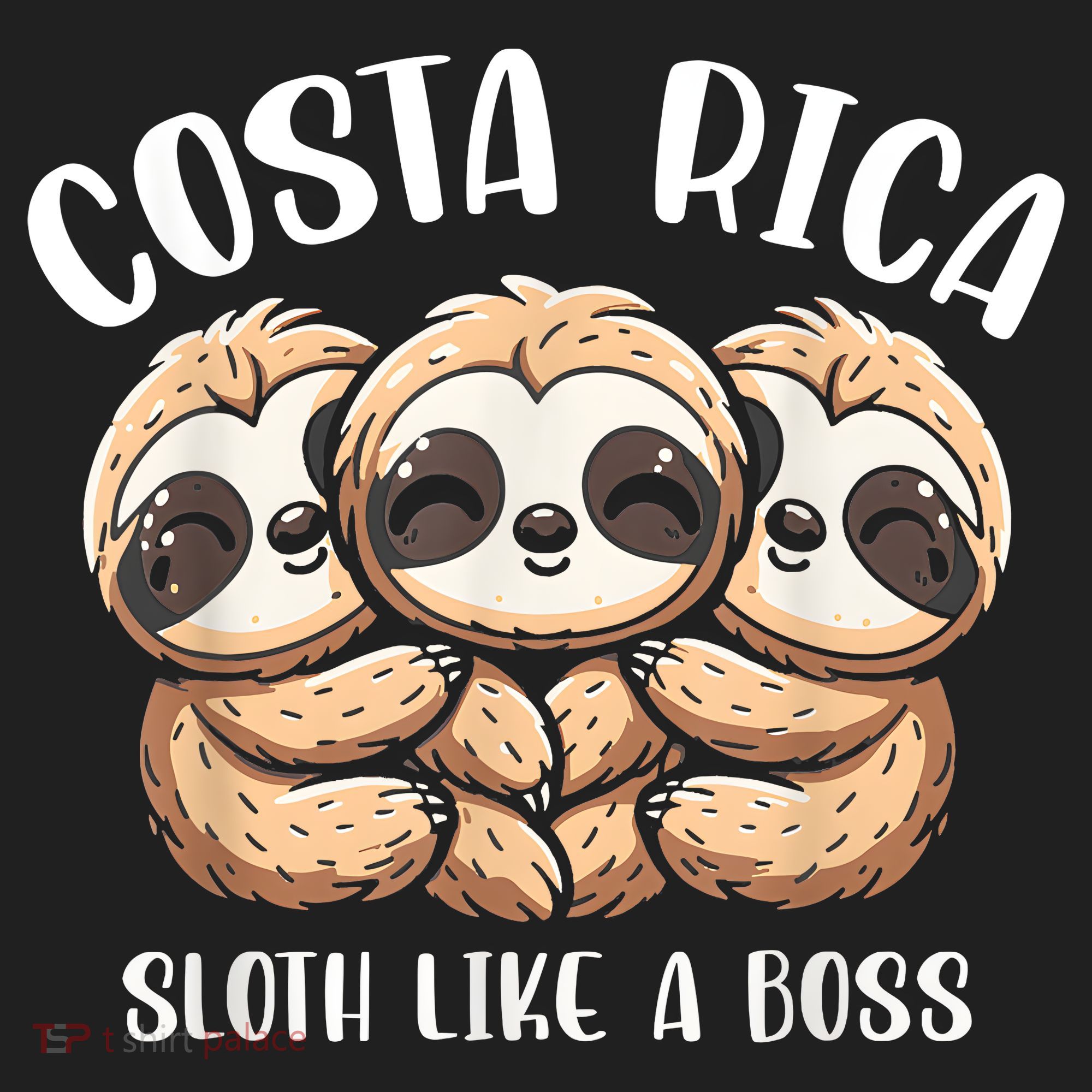 Costa Rica Sloth Like A Boss Costa Rican Travel Vacation Beanie