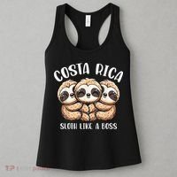 Costa Rica Sloth Like A Boss Costa Rican Travel Vacation Women's Tank Top thumb 3