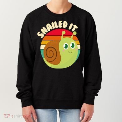 Cute Retro Snailed It Women's Sweatshirt