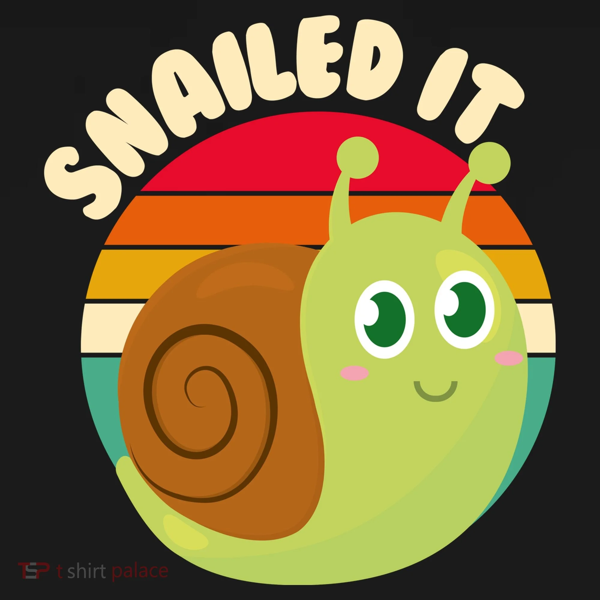 Cute Retro Snailed It Doggie Tank