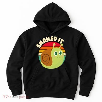 Cute Retro Snailed It Hoodie