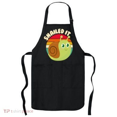 Cute Retro Snailed It Apron