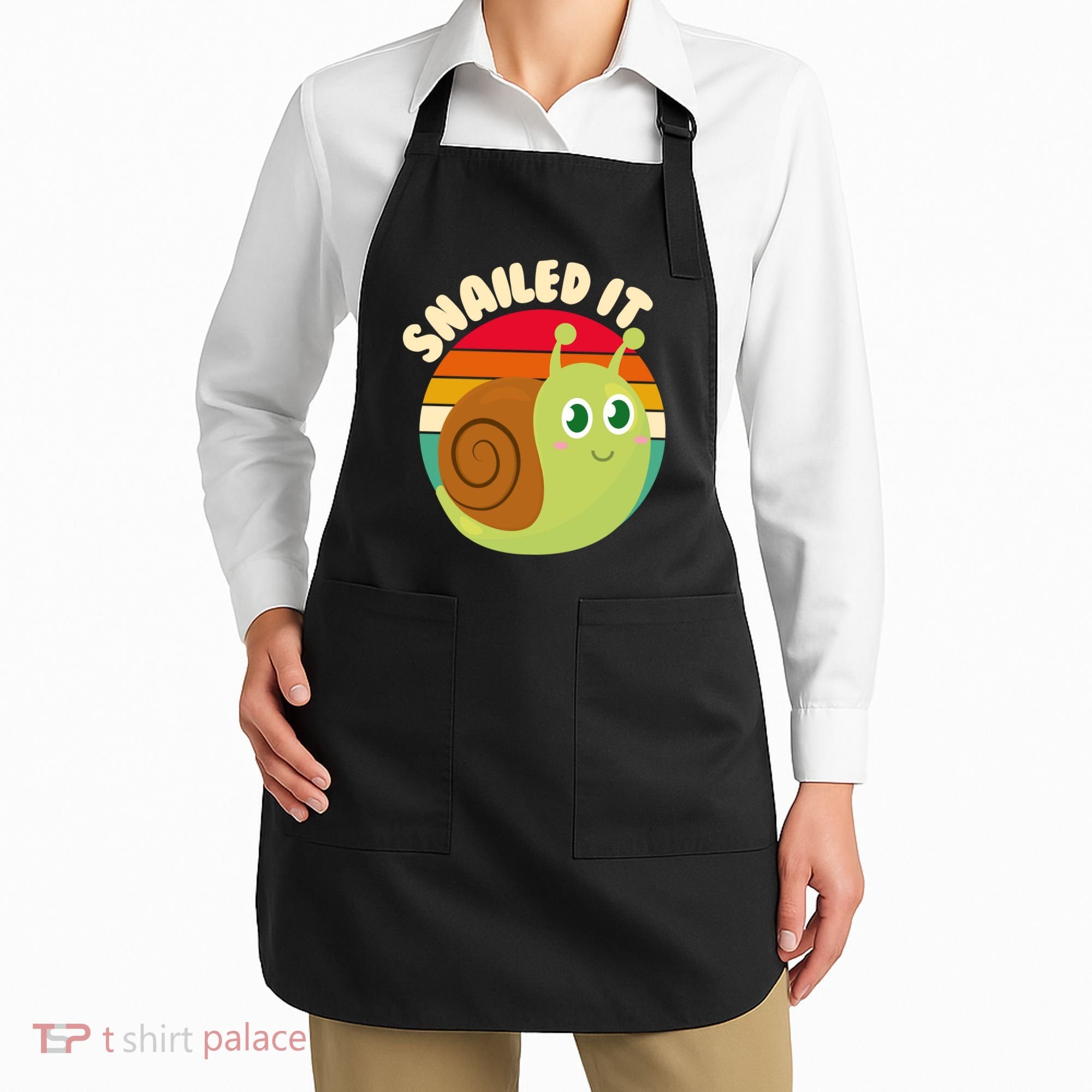 Cute Retro Snailed It Apron