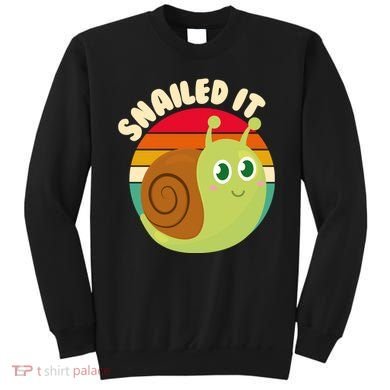 Cute Retro Snailed It Sweatshirt