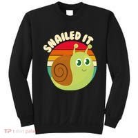 Cute Retro Snailed It Sweatshirt thumb 0