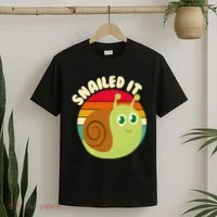 Cute Retro Snailed It T-Shirt thumb 2
