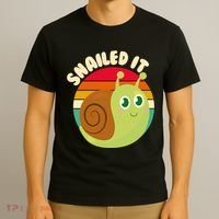 Cute Retro Snailed It T-Shirt thumb 3