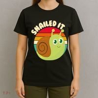 Cute Retro Snailed It T-Shirt thumb 4