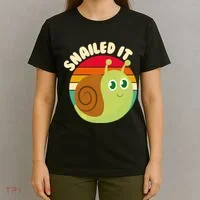 Cute Retro Snailed It T-Shirt thumb 4