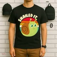 Cute Retro Snailed It T-Shirt thumb 6