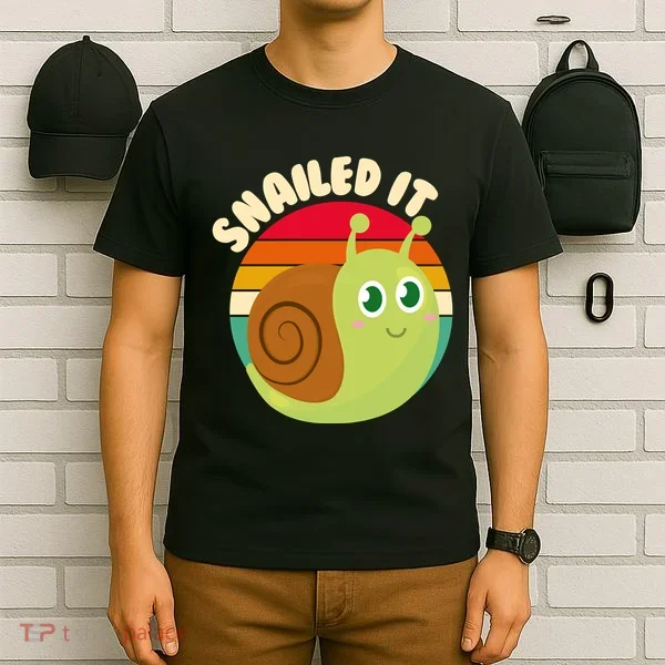 Cute Retro Snailed It T-Shirt