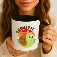 Cute Retro Snailed It Coffee Mug thumb 3