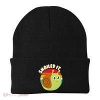 Cute Retro Snailed It Beanie thumb 0