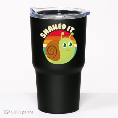 Cute Retro Snailed It Tumbler